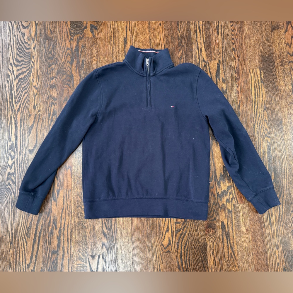 Tommy Hilfiger Quarter Zip Sweatshirt Navy